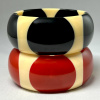 WT29 big dots resin bangles